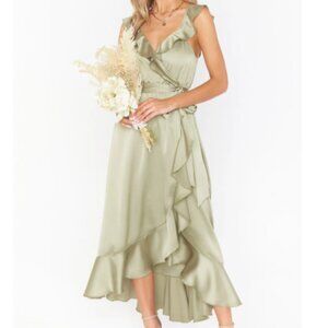 Samantha Ruffle Wrap Dress, Bridesmaid Dresses